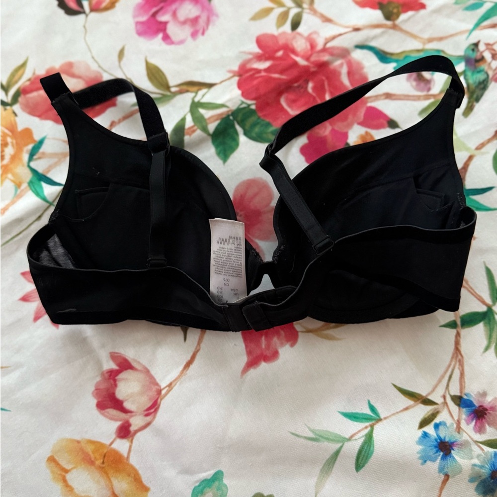 Elegant Black Women's Bra size 34D [Wolford brand bra eye& hook back closure - Picture 5 of 16